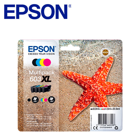 EPSON Tinte Multip. 1x8.9ml/3x4.0ml XP21xx/31xx/41xx,WF28xx, ''603XL'' EPSON Tinte Multip. 1x8.9ml/3x4.0ml XP21xx/31xx/41xx,WF28xx, ''603XL''