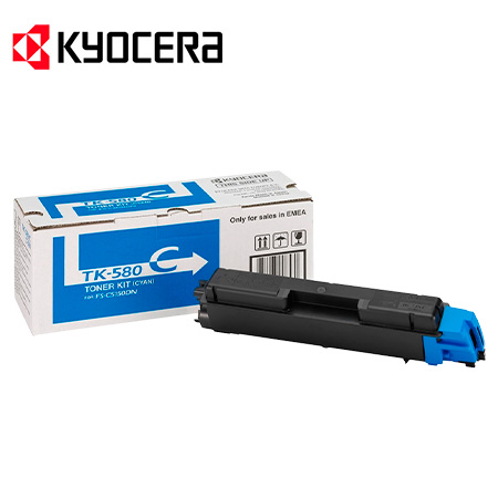 KYOCERA Toner cyan ca. 2.800 S. TK-580C KYOCERA Toner cyan ca. 2.800 S. TK-580C