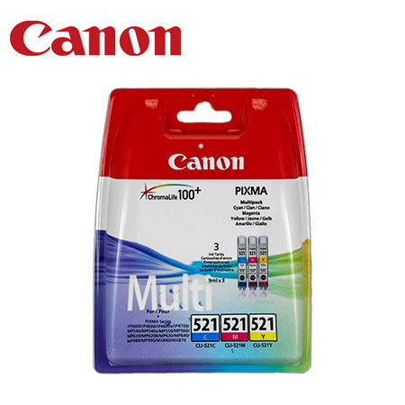 CANON Tinte Multipack CLI-521 3x9ml iP3600/4600 c/m/y