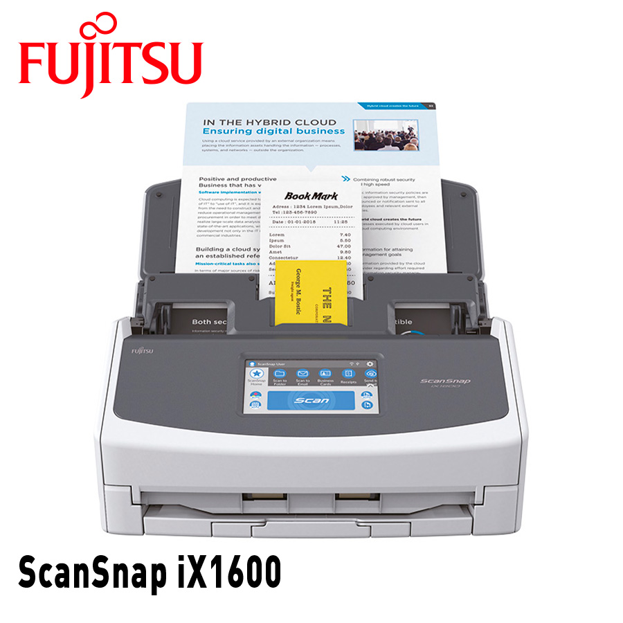 RICOH ScanSnap iX1600 white A4 40ppm,USB3.2,ADF50,Duplex,WiFi,Touch
