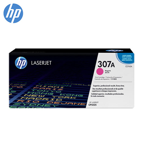 HP Toner magenta 7.300 S. No.307A ca. 7.300 Seiten, f. CLJ CP5225 HP Toner magenta 7.300 S. No.307A ca. 7.300 Seiten, f. CLJ CP5225