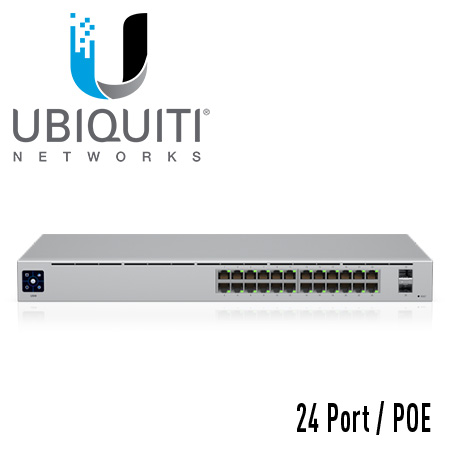 UBIQUITI Switch 24G 2SFP PoE 95W 24x10/100/1000 2xSFP PoE managed UBIQUITI Switch 24G 2SFP PoE 95W 24x10/100/1000 2xSFP PoE managed