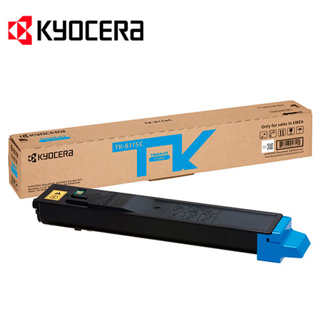 KYOCERA Toner cyan ca. 12.000 S. ECOSYS M8124/M8130 TK-8115C KYOCERA Toner cyan ca. 12.000 S. ECOSYS M8124/M8130 TK-8115C
