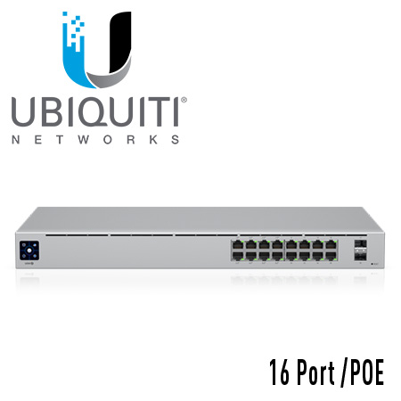 UBIQUITI Switch 16G 2SFP PoE+ 42W 16x10/100/1000 2xSFP PoE managed UBIQUITI Switch 16G 2SFP PoE+ 42W 16x10/100/1000 2xSFP PoE managed