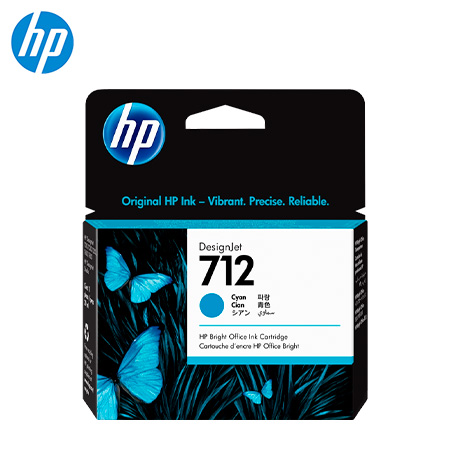 HP Tinte Cyan 29ml No.712 DesignJet Ink Cartridge HP Tinte Cyan 29ml No.712 DesignJet Ink Cartridge