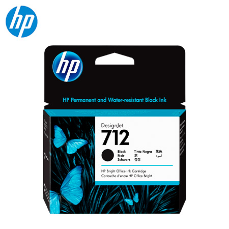 HP Tinte Schwarz 80ml No.712 DesignJet Ink Cartridge