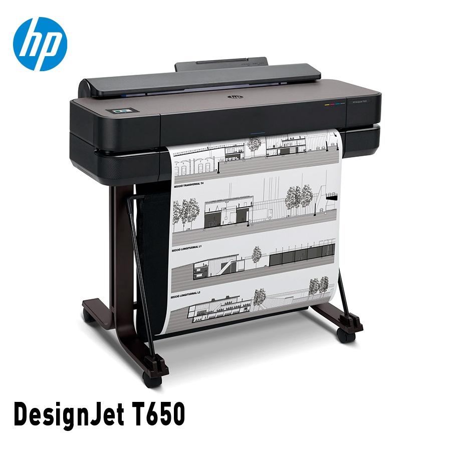 HP DesignJet T650 61cm 24'' 4 Tinten/81(A1)/h/A3Kass/(W)LAN ''non